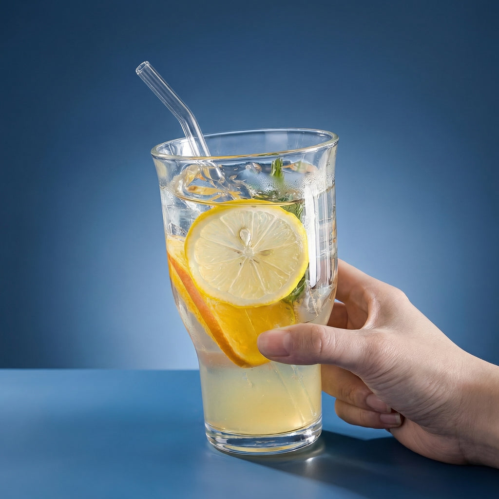 520ml Clear Borosilicate Glass Drinking Tumbler