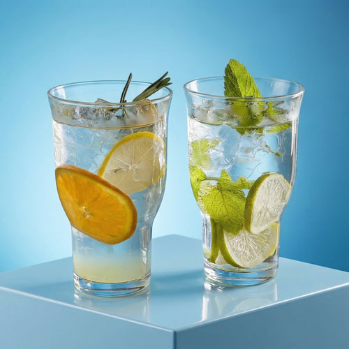 520ml Clear Borosilicate Glass Drinking Tumbler